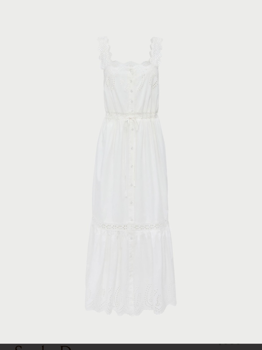 Loeffler Randall. Sandra Dress. White. 6. - Picture 4 of 7